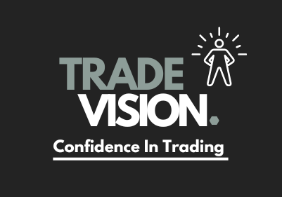 Logo van Trade Vision met de slogan 'Confidence In Trading'.